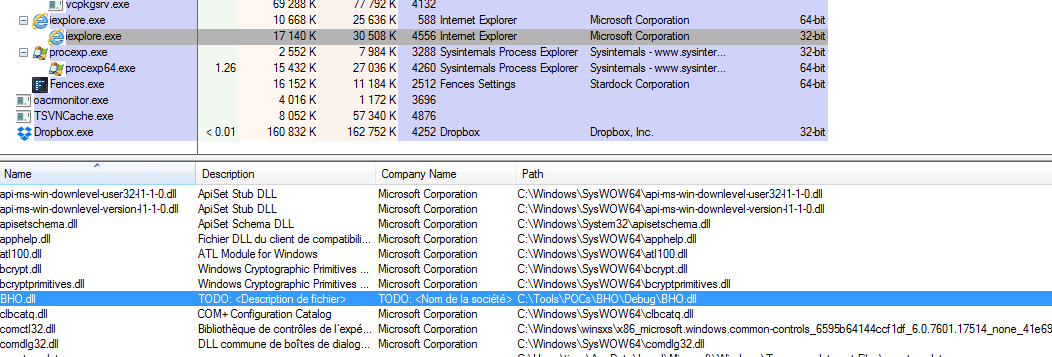 internet explorer BHO