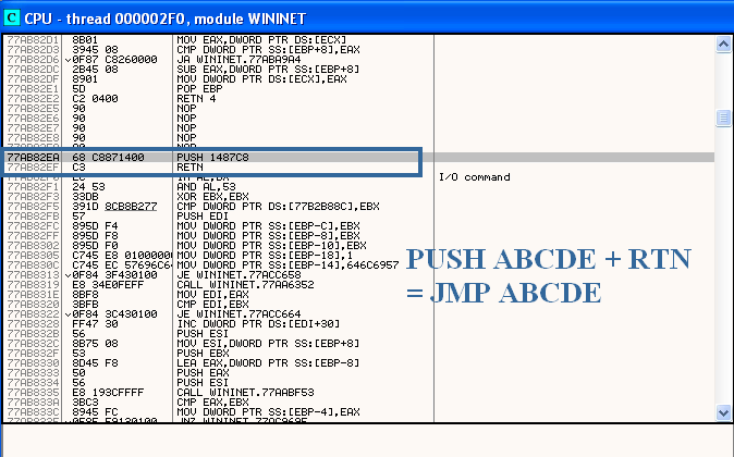 inline hook of APIs